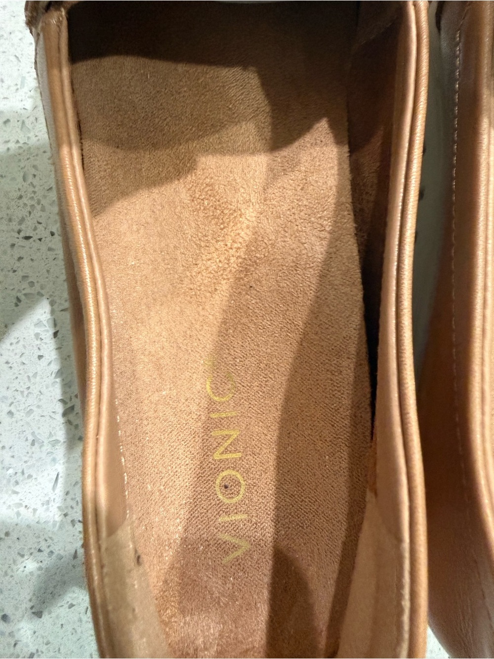 Vionic Brown Leather Slip-On Penny Loafers - Picture 3 of 8